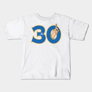 Curry 30 On White Kids T-Shirt